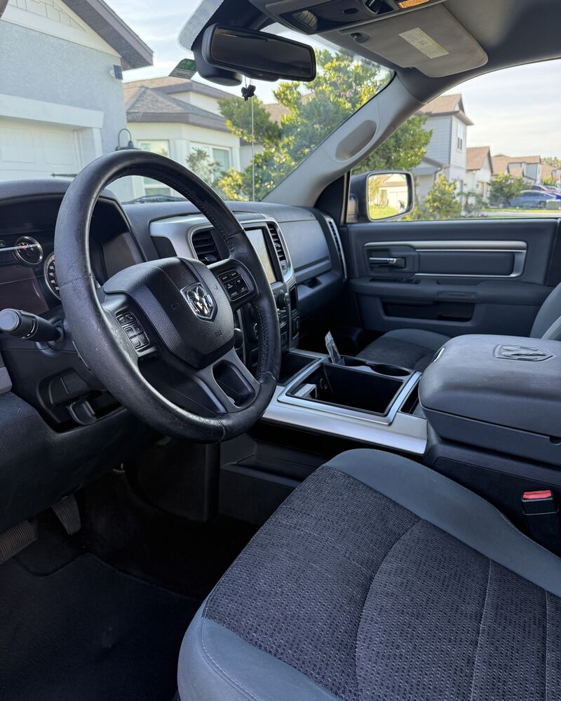 Ram 1500 driver area clean after interior detailing